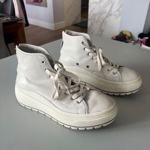 J/Slides - Women's Gracie Lace Up High Top Sneakers - Size 9